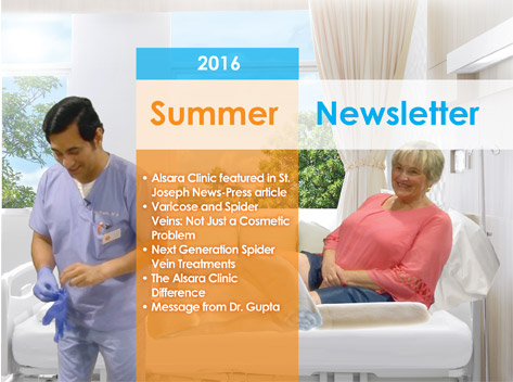 Alsara Vein Clinic Summer Newsletter 2016