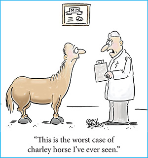 charley horse cartoon