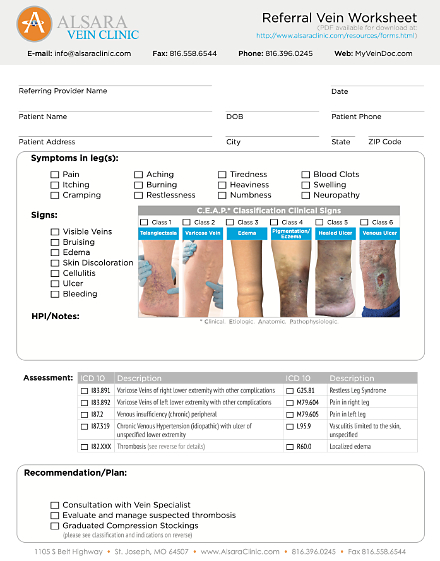 Forms - Alsara Vein Clinic